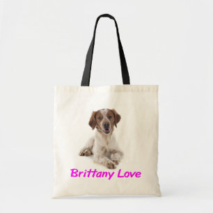 Liebe Brittany Spaniel Welpen Hund Canvas-Tasche Tragetasche