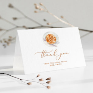 Liebe brodelt Brautparty Dankeskarte