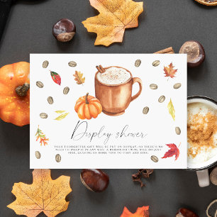 Liebe brodelt Pumpkin Latte Display Dusche Begleitkarte