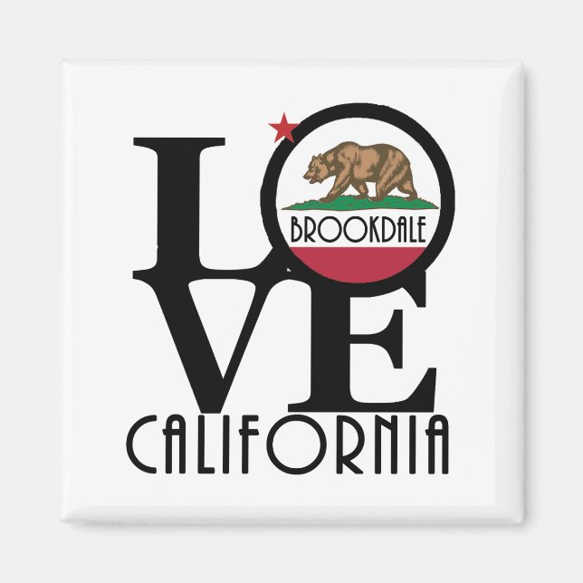 LIEBE Brookdale Kalifornien Magnet (Vorne)
