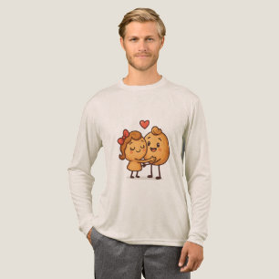 Liebe-Brot - Niedlicher und einzigartiger Cartoon- Tri-Blend Shirt