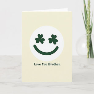 Liebe Bruder Shamrock-Karte Karte