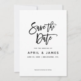 Liebe Brush Typografie Save The Date