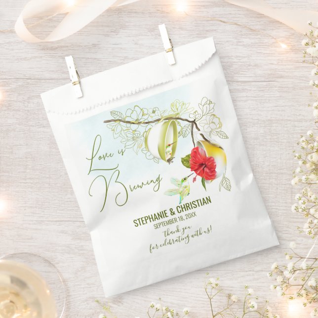 Liebe brütet Hummingbird Tee Party Geschenktütchen (Ausgeschnitten)