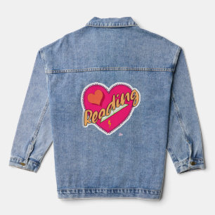 Liebe buchen Motto Jeansjacke