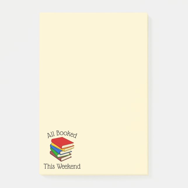Liebe Buchlesen Post-it Klebezettel (Vorderseite)