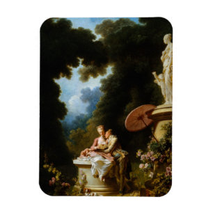 Liebe-Buchstaben durch Jean Honore Fragonard Magnet
