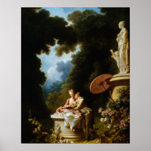 Liebe-Buchstaben durch Jean Honore Fragonard Poster
