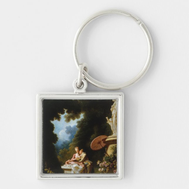 Liebe-Buchstaben durch Jean Honore Fragonard Schlüsselanhänger (Vorne)
