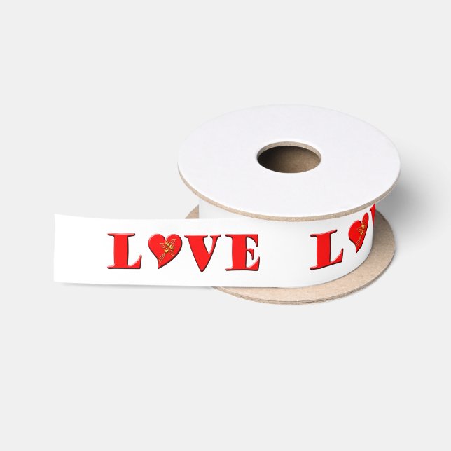 LIEBE Buchstaben ( L ♥ VE) Satinband (Spule)