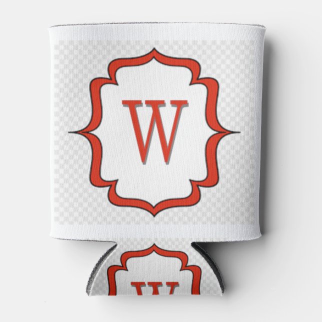 Liebe Buchstaben "W" Dosenkühler (Vorderseite)
