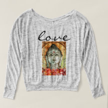 Liebe Buddha Wasserfarben Kunst Shirt