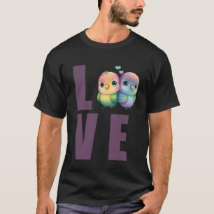 Liebe Budgie Mama Budgerigar Parakeet Bird Pullove T-Shirt