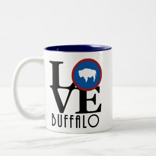 LIEBE Buffalo Wyoming 11oz Zweifarbige Tasse