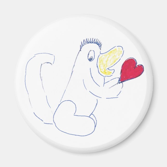 Liebe Bug Circle Magnet (Vorne)