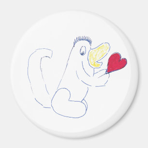 Liebe Bug Circle Magnet
