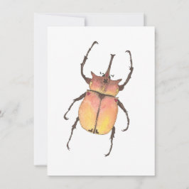 Liebe Bug Elephant Käfer Wasserfarbe Valentine Mitteilungskarte