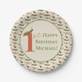 Liebe Bug Insect Individuelle Name 1. Geburtstag Pappteller