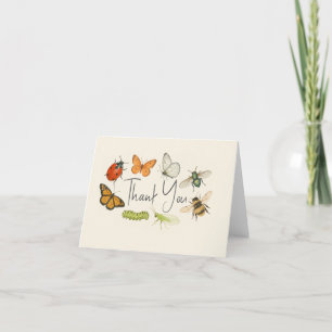 Liebe Bug Insects Kinderdusche Dankeskarte