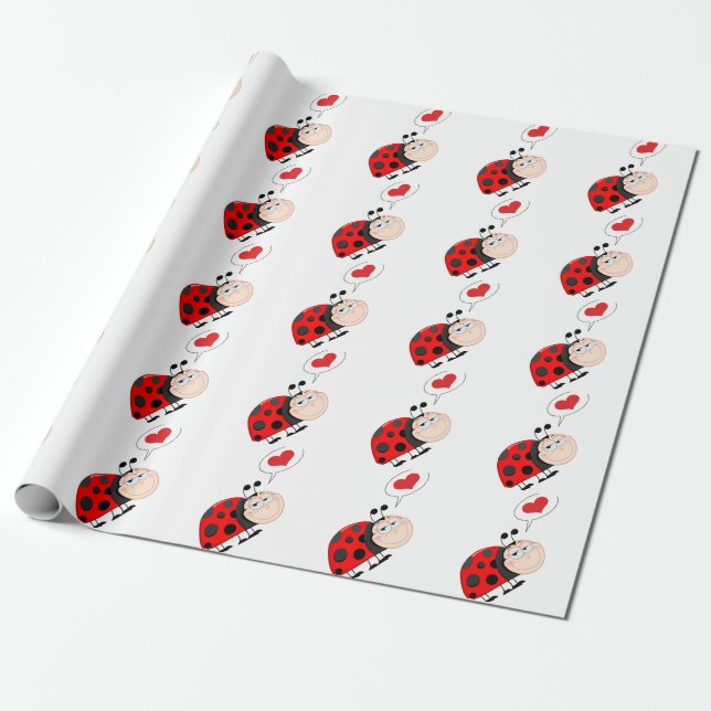 Liebe Bug Ladybug Geschenkpapier (Ungerollt)