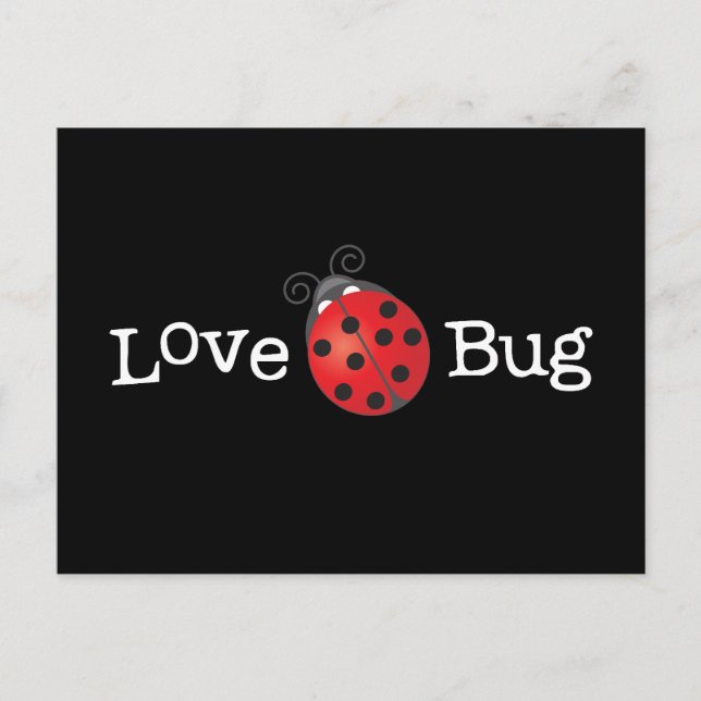 Liebe Bug - Ladybug Postkarte (Vorderseite)
