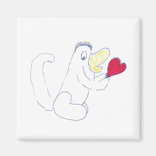 Liebe Bug Square Magnet