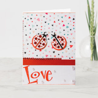 Liebe Bug Valentine's Day Card Feiertagskarte