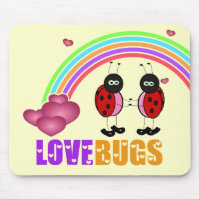 Liebe bugs Valentine's Day Mousepad
