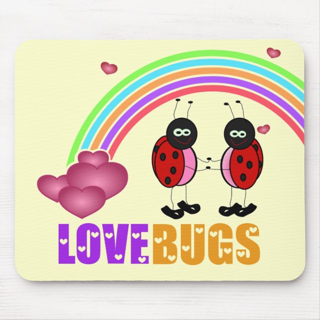 Liebe bugs Valentine's Day Mousepad (Vorne)