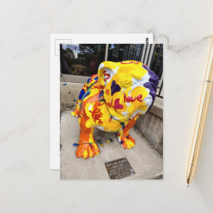 Liebe Bulldogge Postkarte