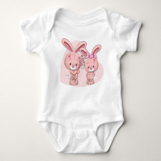 Liebe Bunnies Baby Strampler