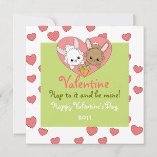 Liebe Bunnies Feiertagskarte