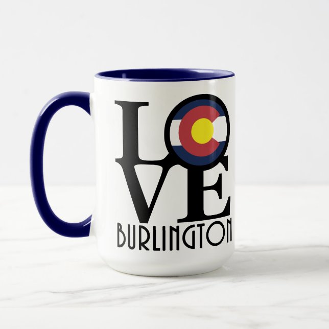 LIEBE Burlington Colorado 15oz Tasse (Links)