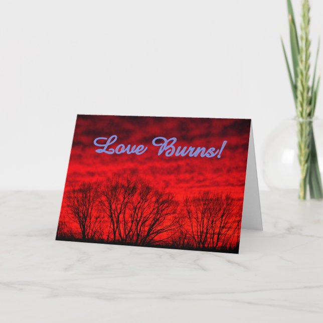 Liebe Burns Valentintagskarte Feiertagskarte (Vorderseite)
