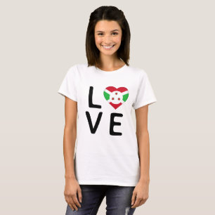 Liebe - Burundi-Flagge T-Shirt