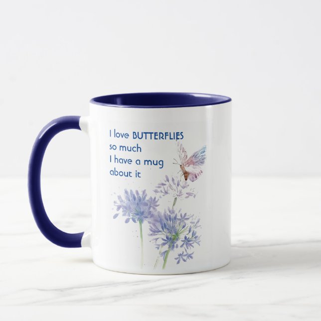 Liebe BUTTERFLIES so viel ich so viel Spaß Kostenv Tasse (Links)