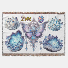 Liebe Butterfly Blumenrahmen Grundfarbiger T - Shi Decke