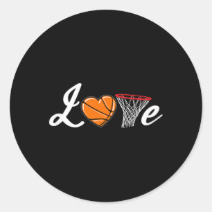 Liebe Bysketbyll Fan Player Coach Byllers Men Wome Runder Aufkleber