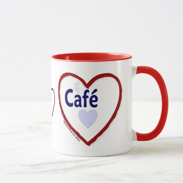 Liebe Café - Ringer Tasse (Rechts)