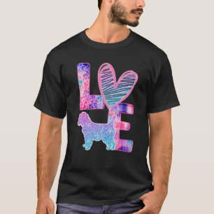 Liebe Cairn Terrier Gefärbte Krawatte Regenbogen T-Shirt
