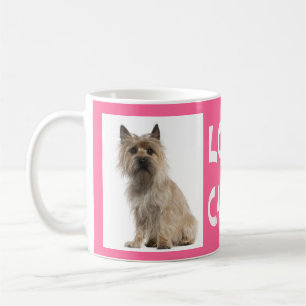 Liebe Cairn Terrier Welpen Hund Rosa Kaffeetasse