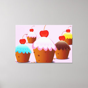 Liebe Cake's Leinwanddruck