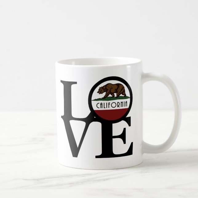 LIEBE California 11oz Kaffeetasse (Rechts)