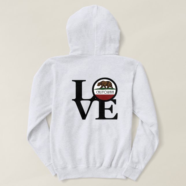 LIEBE California (Rückseite) Hoodie (Design Rückseite)