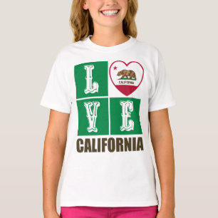 Liebe California State Flag Herbst Prix T-Shirt