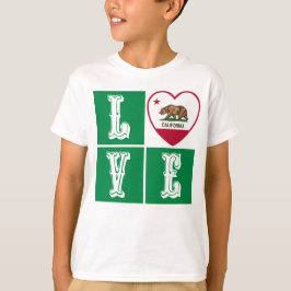 Liebe California State Flag Herbst Prix T-Shirt