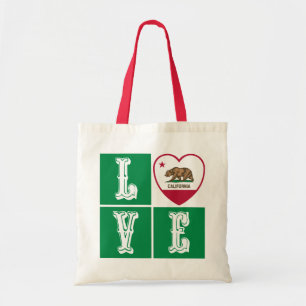 Liebe California State Flag Herbst Prix Tragetasche