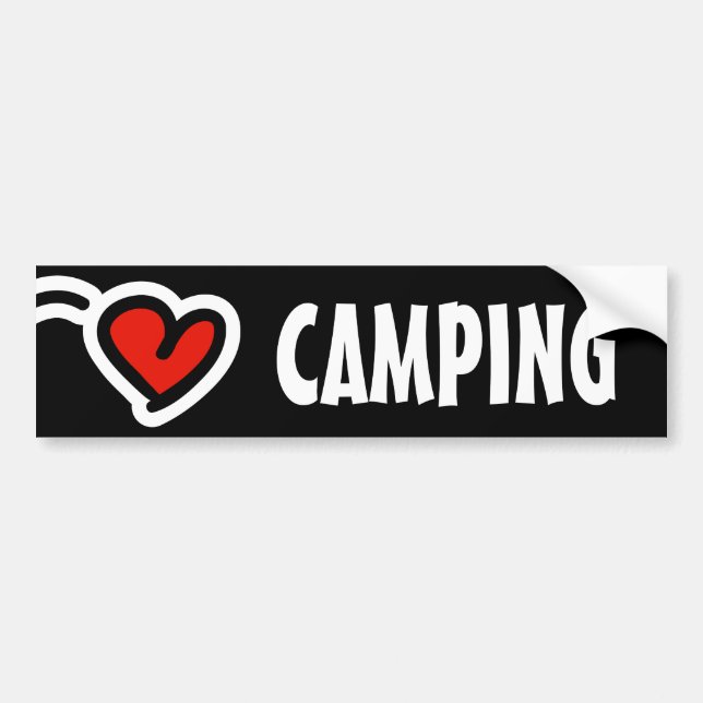 Liebe-Campings-Autoaufkleber Autoaufkleber (Vorne)