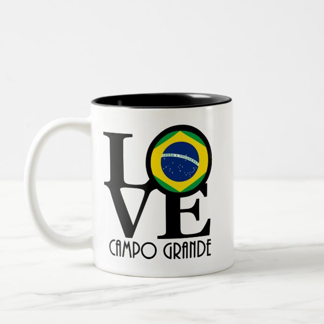 LIEBE Campo Grande 11oz Zweifarbige Tasse (Links)