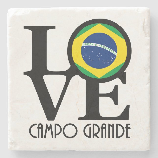 LIEBE Campo Grande Steinuntersetzer (Vorderseite)